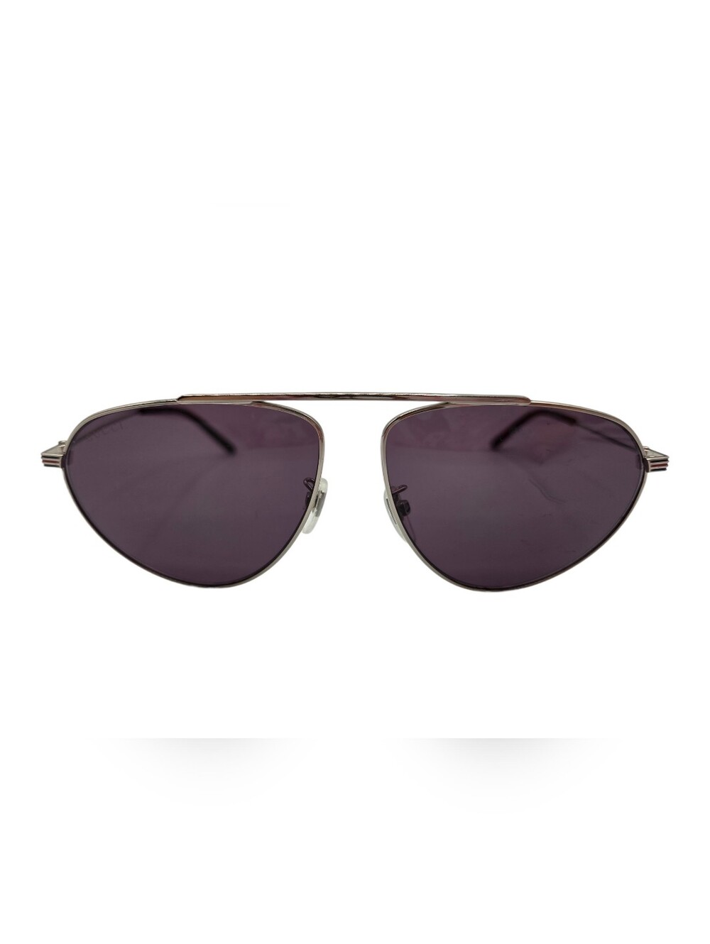 Gucci Men's Round Purple Lens Sunglasses